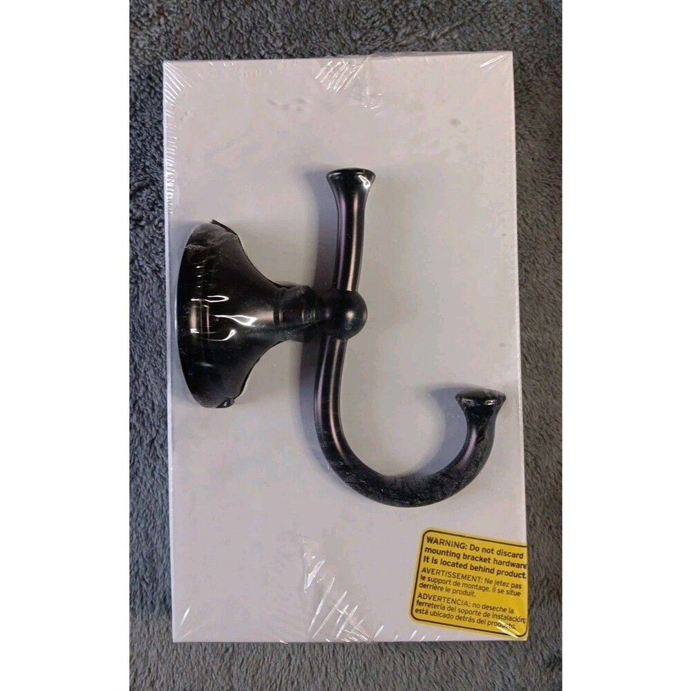 Double Robe Hook Bronze Finish
